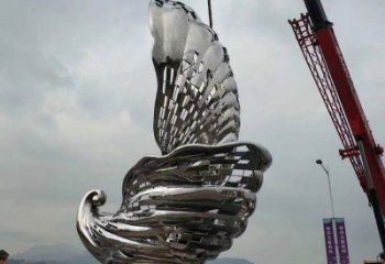廣場(chǎng)不銹鋼海螺雕塑 公園仿真雕塑 抽象擺件