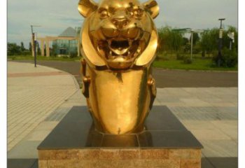 不銹鋼生肖雕塑，鍍鈦工藝，公園廣場(chǎng)戶外擺放 (3)