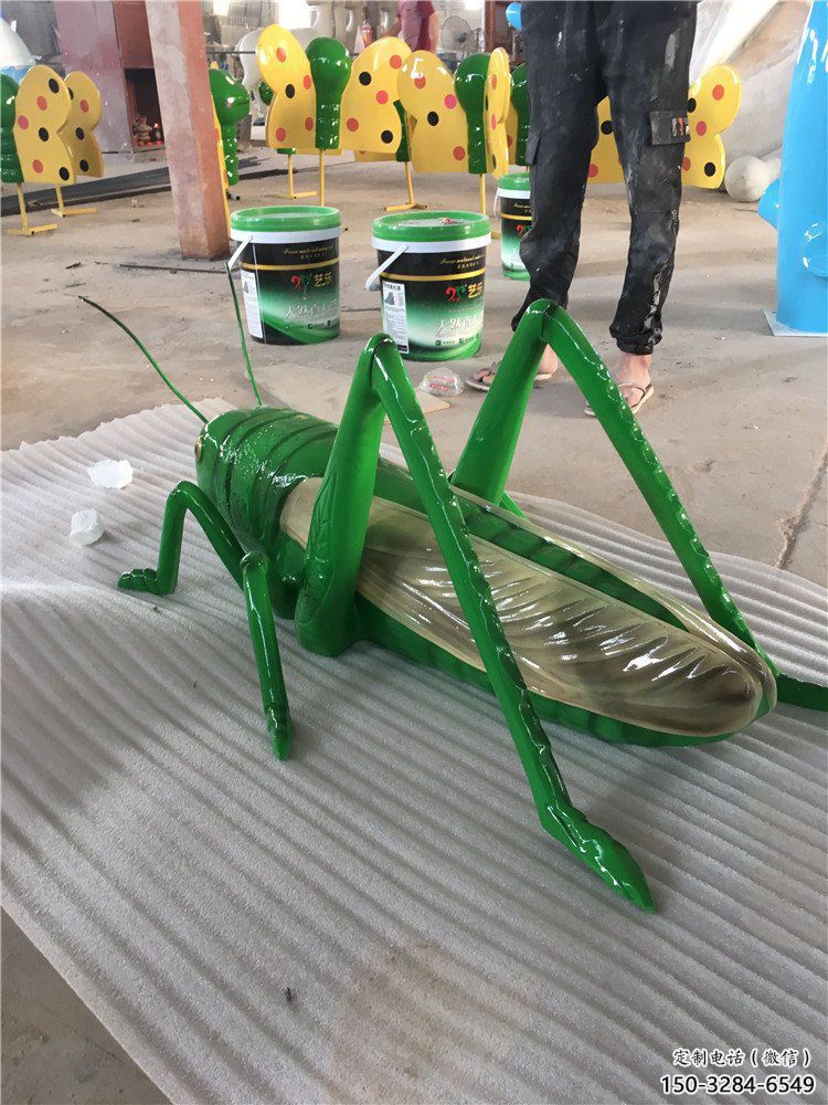 園林蟈蟈雕塑 風景區仿真雕塑 廣場小品