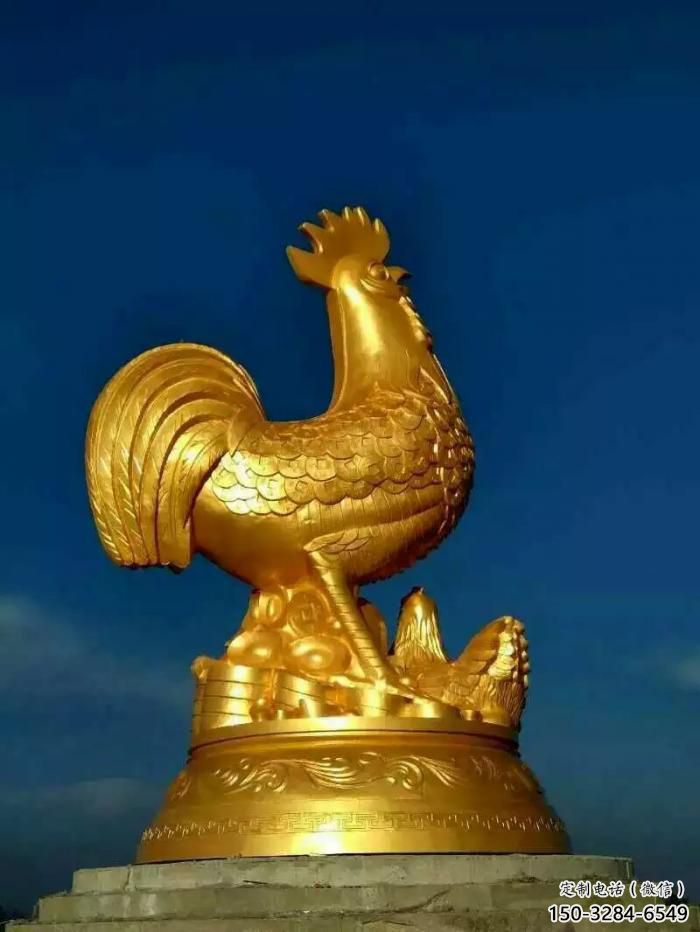 公園小雞雕塑，廣場園林主題，仿古工藝