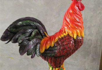 小區小雞雕塑，抽象系列，網格工藝