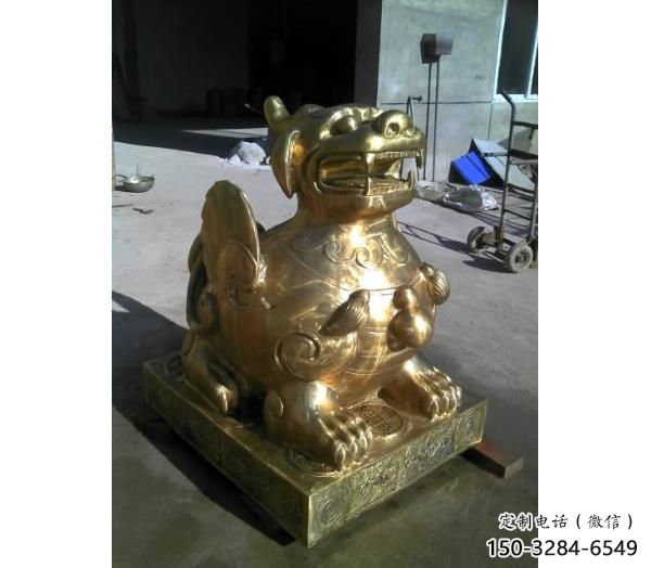 景區貔貅雕塑，鍍金歐式雕塑，鐵藝材質