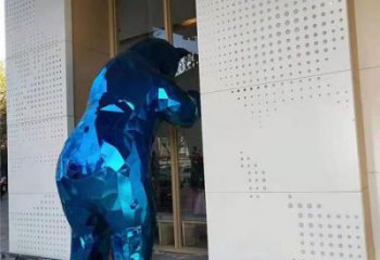 海洋館狗熊雕塑，鍍銅海洋雕塑，鍍銅工藝