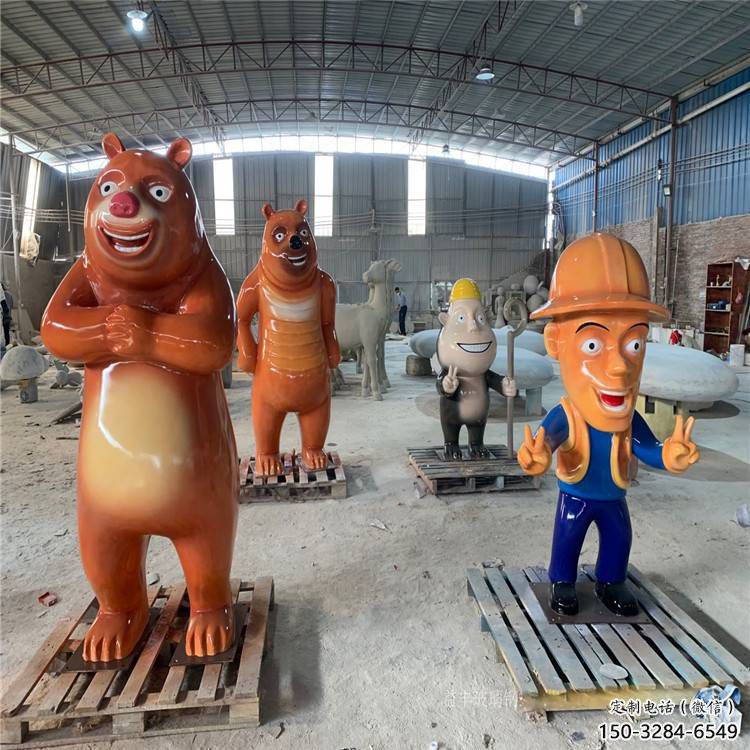 維尼熊雕塑，仿古動漫雕塑，仿古擺件