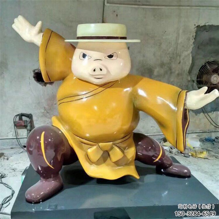 小區龍貓雕塑，拉絲海洋雕塑，抽象效果