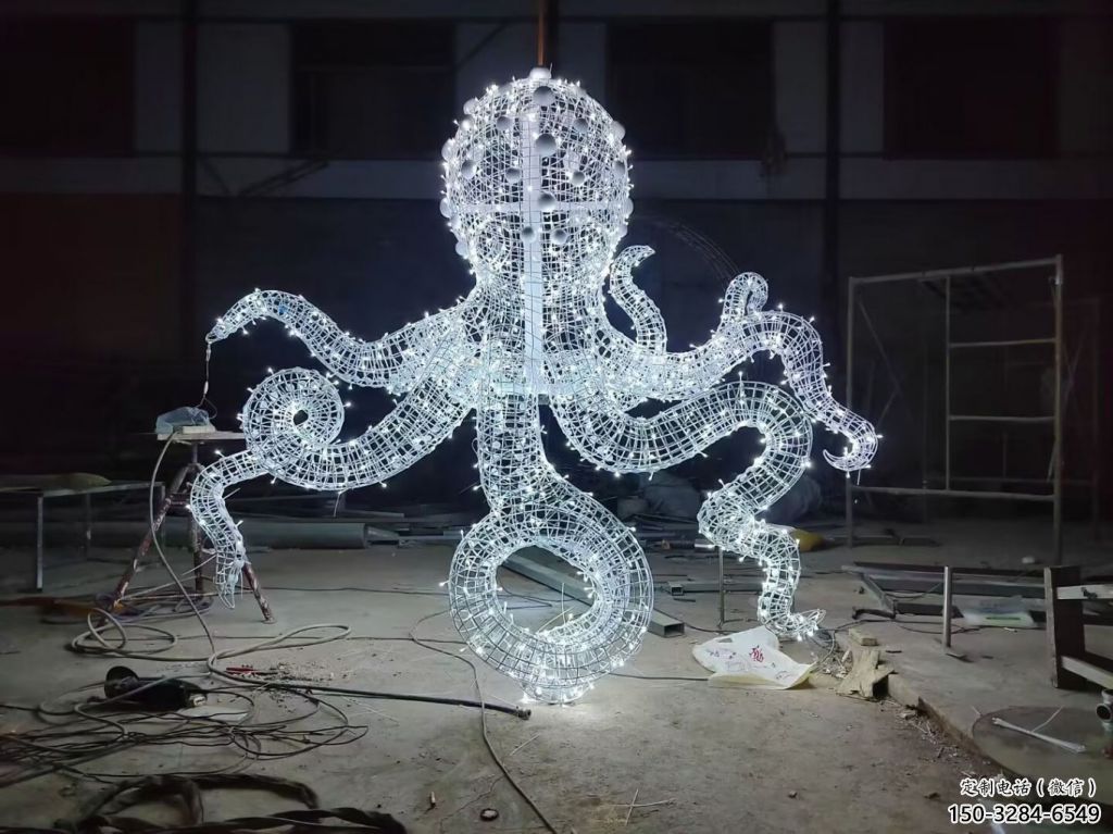 烏賊雕塑，仿古動漫雕塑，仿古擺件
