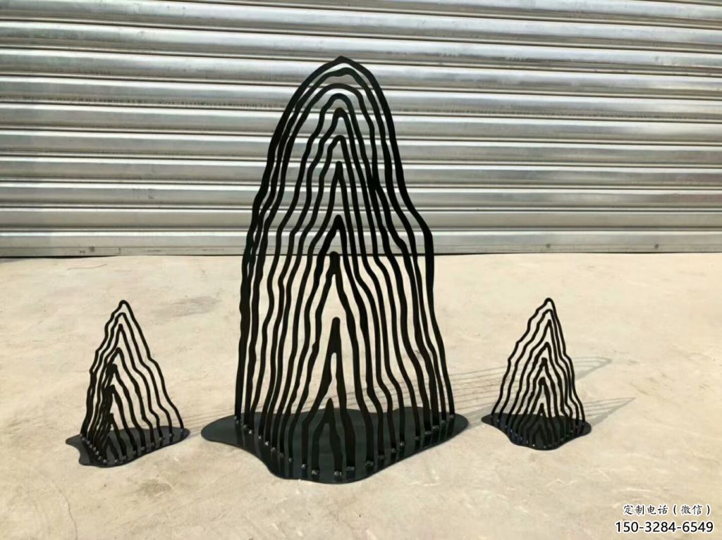 街道假山雕塑，鍛造景觀雕塑，古銅效果