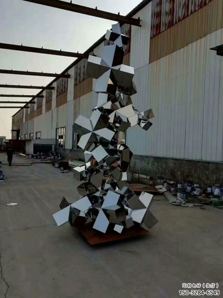 庭院景觀石雕塑，鍍金歐式雕塑，網格形式