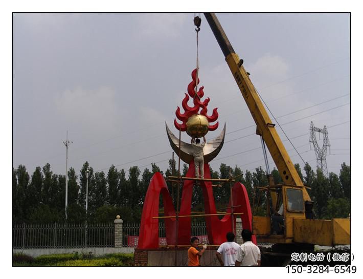 景觀場(chǎng)火炬雕塑 仿真景觀小品 景觀雕塑