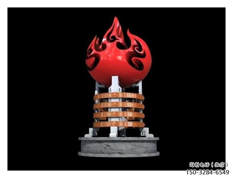 庭院火炬雕塑 公園草地小品 鍛造雕塑