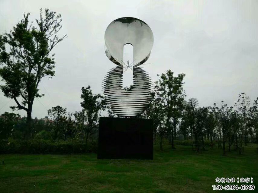 拉絲文字雕塑 鏤空創意擺件 別墅區雕塑