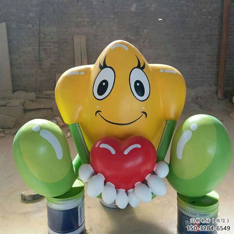 廣場(chǎng)苦瓜雕塑 抽象果蔬雕塑 烤漆瓜果雕塑