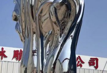 街道白菜雕塑 現代景觀蔬菜雕塑 鏡面果蔬雕塑