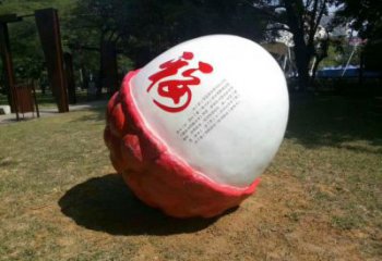 楊梅雕塑，水果仿真擺件，戶外景觀雕塑 (1)