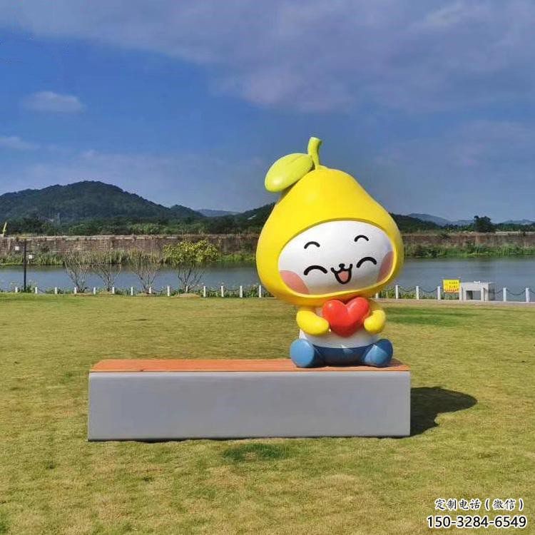 公園柚子雕塑 創意企業水果雕塑 美陳果蔬雕塑