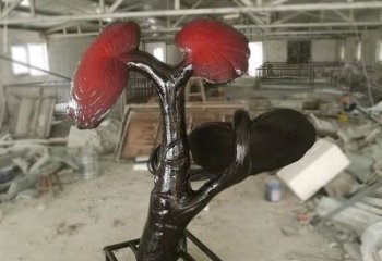 草地靈芝雕塑制造商 現(xiàn)代校園果蔬雕塑 大型植物雕塑