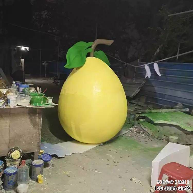 榴蓮雕塑 電鍍現代果蔬雕塑 公園水果雕塑
