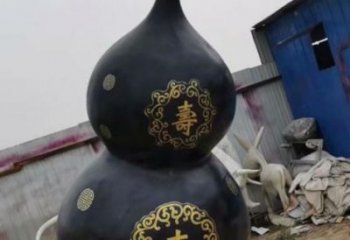 大型葫蘆雕塑廠(chǎng)家 商業(yè)街廣場(chǎng)雕塑 古銅色擺件