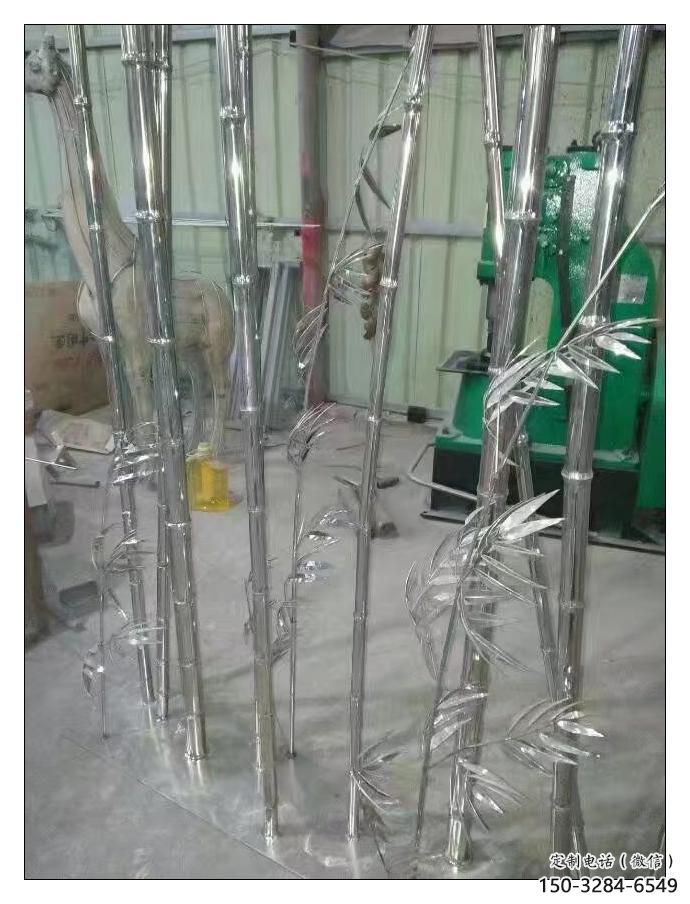 創(chuàng)意竹子雕塑 啞光竹類(lèi)雕塑 公園植物雕塑