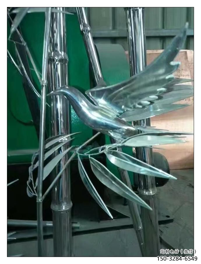 竹子雕塑 大型別墅區竹類雕塑 農村植物雕塑