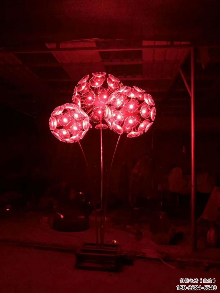 企業蒲公英雕塑 鑄造公園花卉雕塑 歐式植物雕塑