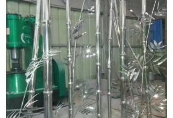 鋼管竹子雕塑 異形竹類雕塑蔬 農村植物雕塑