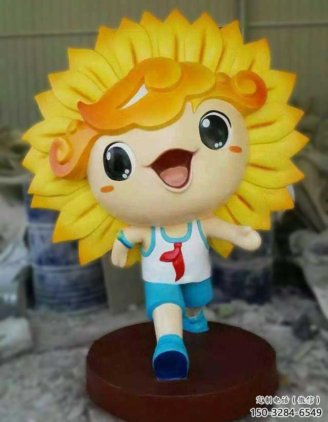 公園向日葵雕塑 戶外花卉雕塑 抽象花朵雕塑