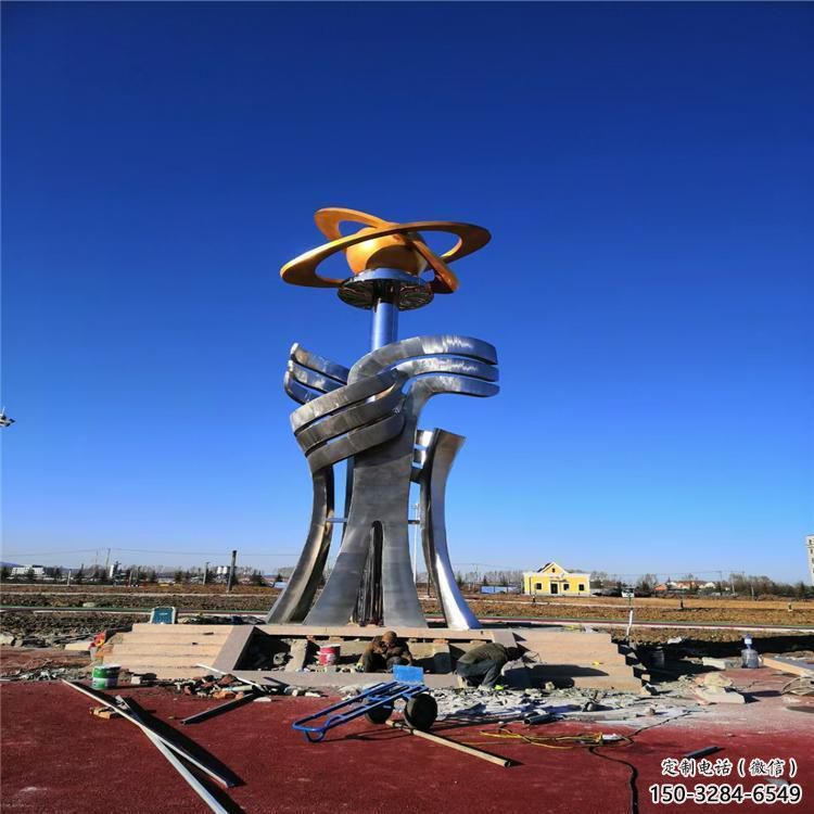 精神堡壘雕塑 仿真景觀標牌雕塑 烤漆標識雕塑