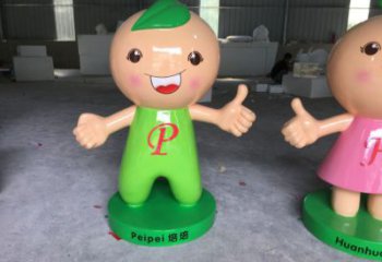 大型娃娃雕塑 商業(yè)街廣場(chǎng)雕塑 彩繪擺件