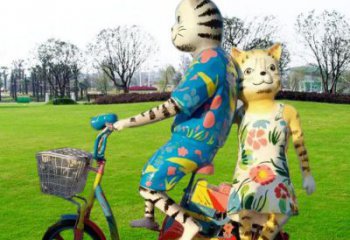 公園機(jī)器貓雕塑 酒店門(mén)口雕塑 彩繪擺件