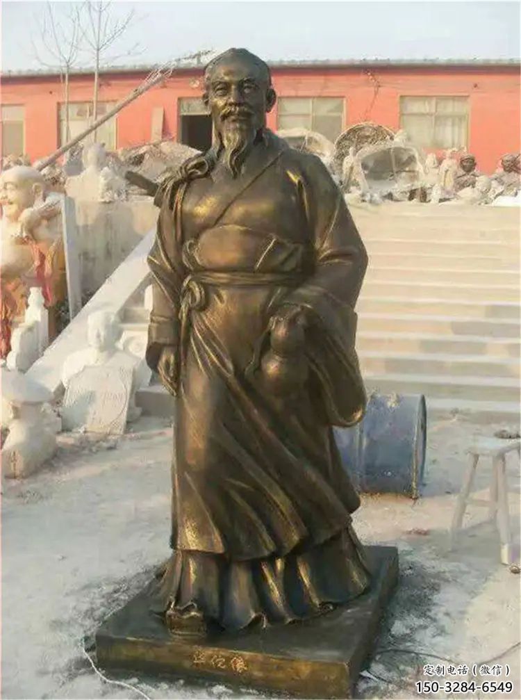 酒店華佗雕塑 景觀美陳名醫(yī)雕塑 現(xiàn)代藥王雕塑