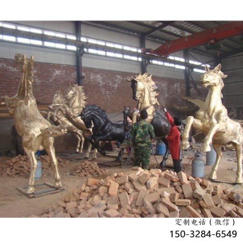 田間騎馬人雕塑 古羅馬民俗雕塑 園林擺件