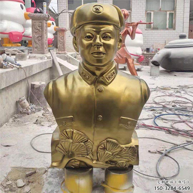 雷鋒雕塑 抽象藝術人物雕塑 烤漆英雄雕塑