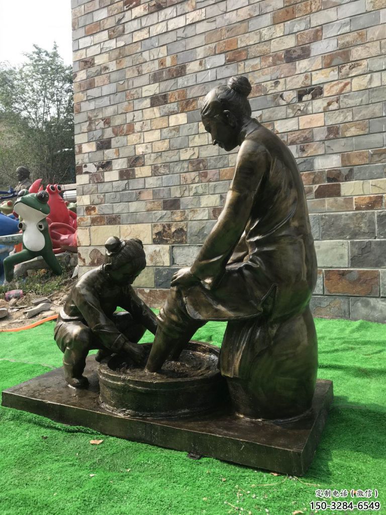 室內孝道雕塑 仿真景觀人物雕塑 大型文化雕塑