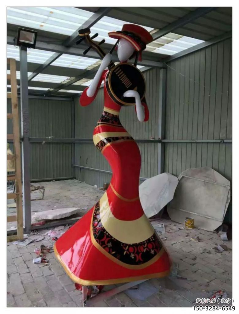 創意舞蹈雕塑 仿古跳舞雕塑 公園演員雕塑