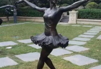 景觀舞蹈雕塑 彩繪演員雕塑 校園跳舞雕塑