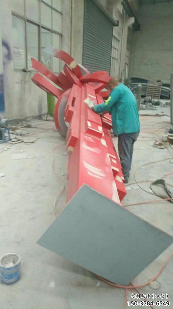 希望中國結雕塑 景觀校園雕塑 商業街文化雕塑