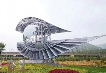 房地產(chǎn)眼睛雕塑 現(xiàn)代雕塑 幾何眼球雕塑