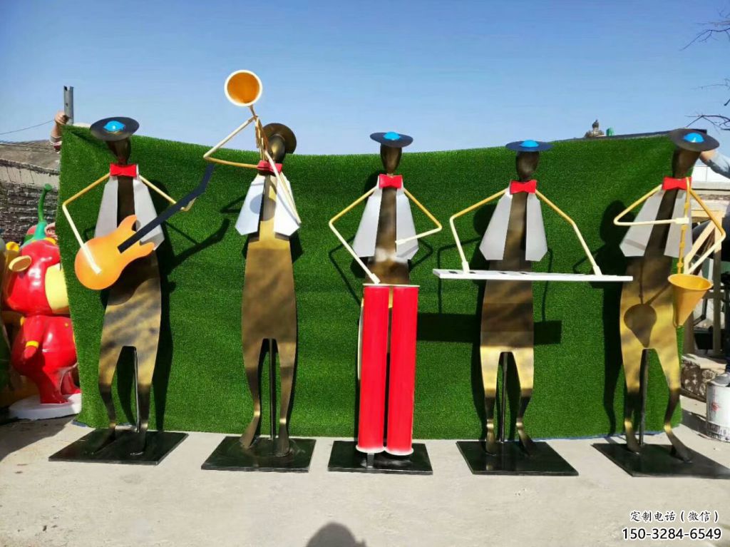 拉絲樂譜雕塑 鏤空創意音樂雕塑 別墅區音樂雕塑