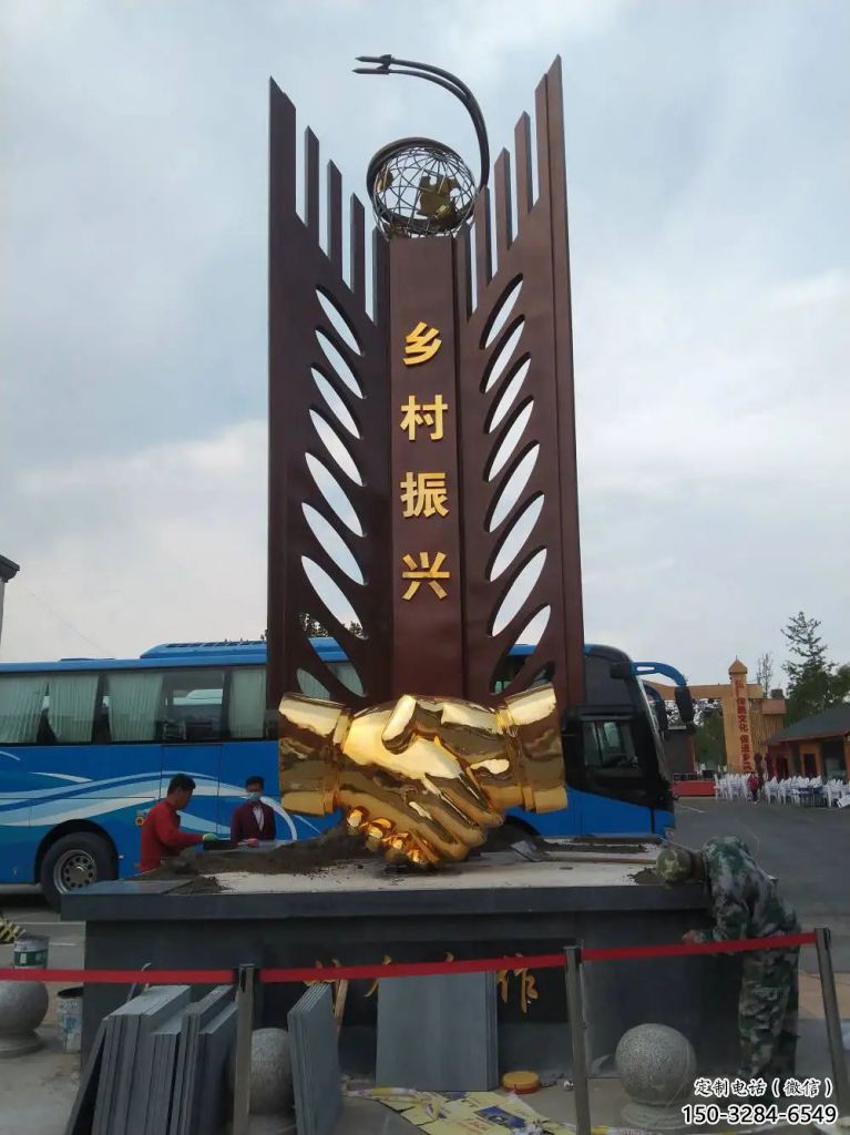 希望握手雕塑 標志校園誠信雕塑 商業街雕塑