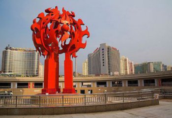 大型火苗雕塑 歐式步行街火焰頭雕塑 彩繪景觀雕塑