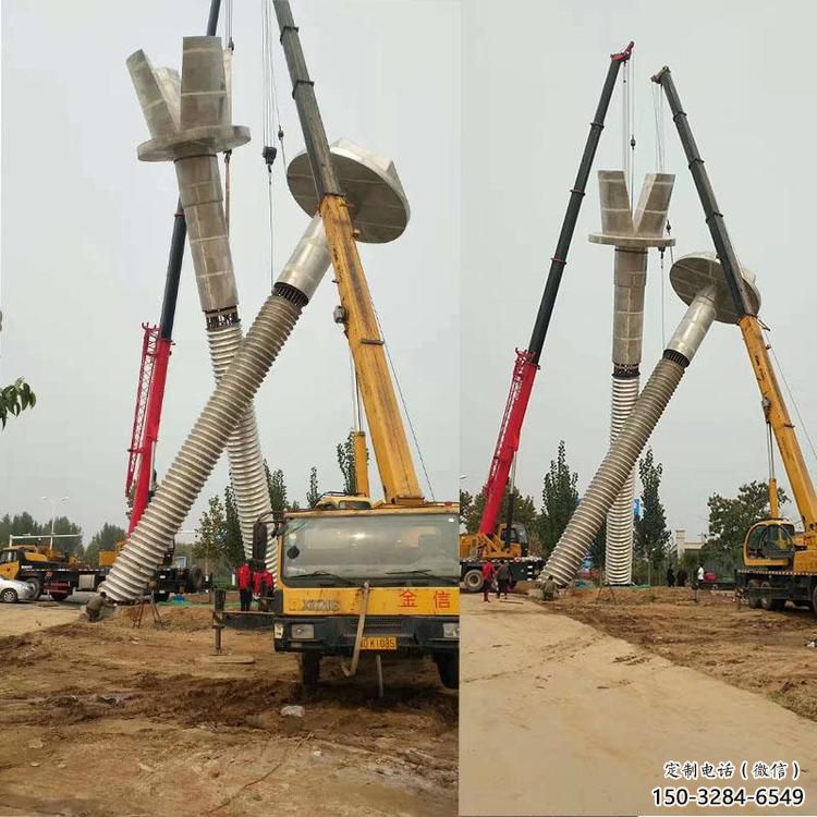 廣場螺絲釘?shù)袼?抽象器械雕塑 烤漆工業(yè)雕塑