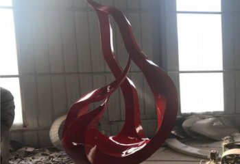 戶(hù)外火把雕塑 噴漆星火相傳主題 燈光篝火雕塑