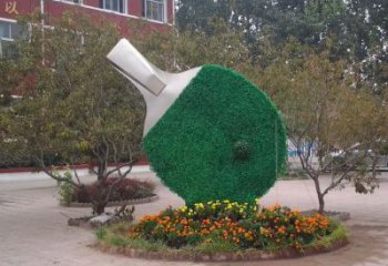 歐式球拍雕塑 抽象希望網球拍雕塑 景觀體育雕塑