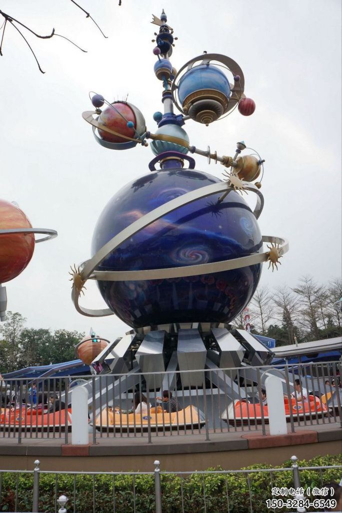 公園飛碟雕塑廠家 創(chuàng)意企業(yè)宇宙雕塑 美陳飛船雕塑