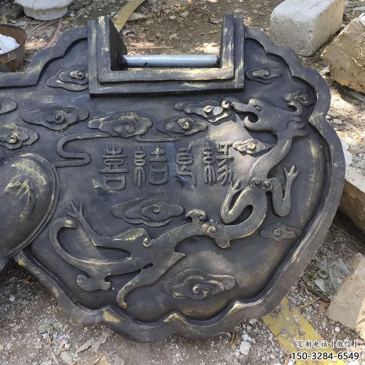 室內(nèi)鎖子雕塑 仿真同心鎖雕塑 大型雕塑