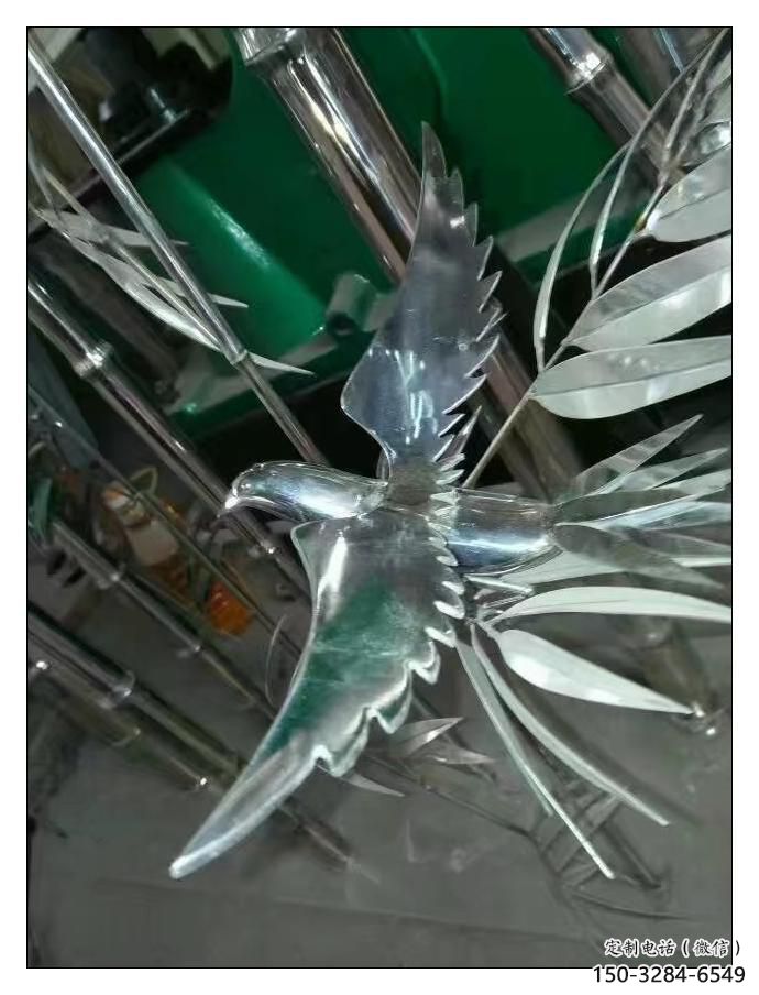 鏤空竹葉雕塑 噴水園林竹類雕塑 住宅小區(qū)植物雕塑