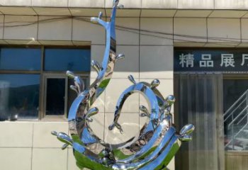 大型水花雕塑 鍛造發(fā)光水景雕塑 房地產(chǎn)雕塑