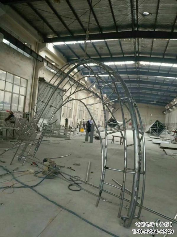 半圓拱門雕塑制作骨架