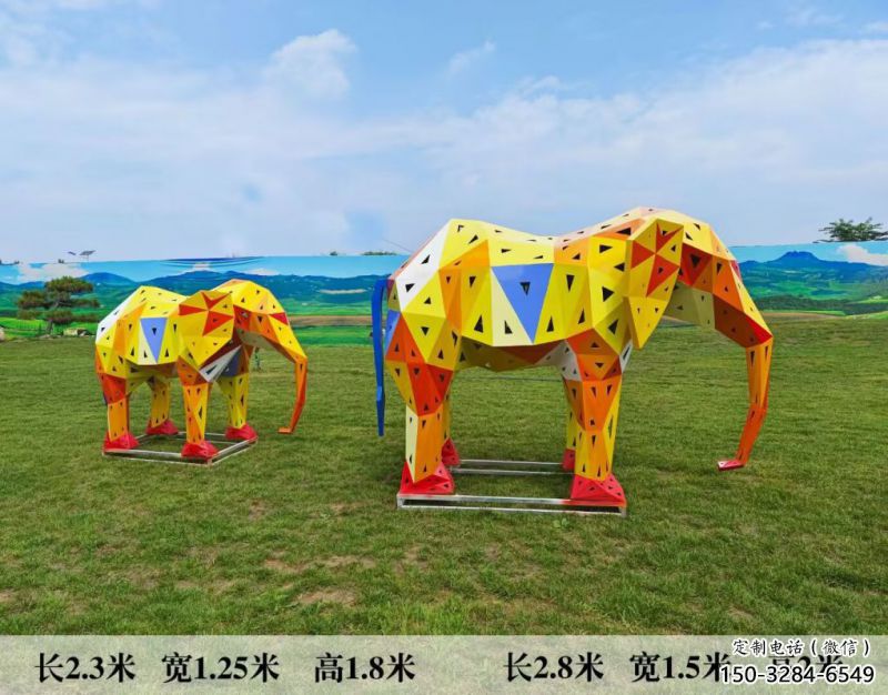 金屬大象雕塑制作觀賞型，城市裝飾，空間烤漆大象雕塑標(biāo)準(zhǔn)